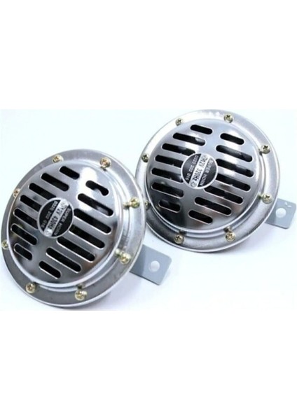 Tip Korna Süper Ton 12 V,nikelajlı Korna 2 Adet Yüksek Ses Nikel HORN001 fırsatları