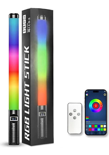 Zore H2 OLED Ekran Göstergeli Rgb LED Işıklı Aydınlatma Çubuğu