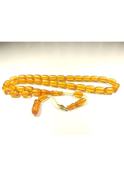 Ahmet Emin Usta Eseri 3 Kat Cilalı Ip Yolları Eskitme Yapılmış Ateş Kehribar Sertifikalı 6137