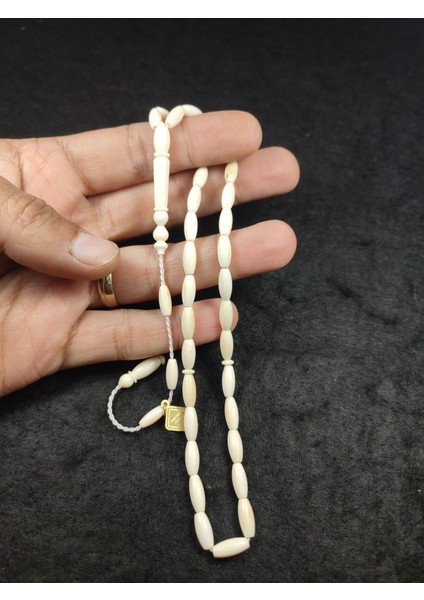 Bu Fiyata Yok!!! Iskeçeli Cemil Usta Eseri 11.20 Gr. El Boy Has Fildişi Tesbih Sertifikalı 6183