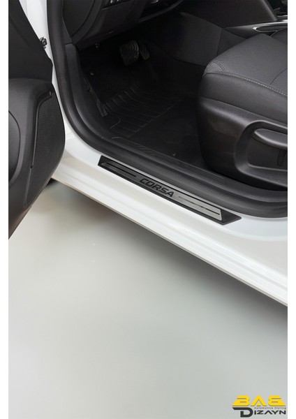 Opel Corsa F Hb Krom Kapı Eşik Koruması 2019 ve Üzeri 4 Parça