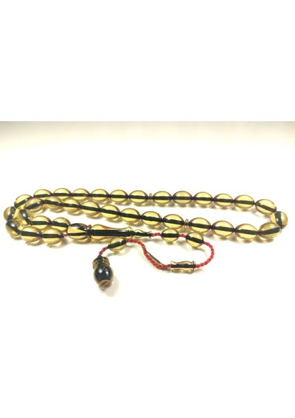 Ahmet Emin Usta Eseri 3 Kat Cilalı Ip Yolları Eskitme Yapılmış Sıkma Kehribar Sertifikalı 6136