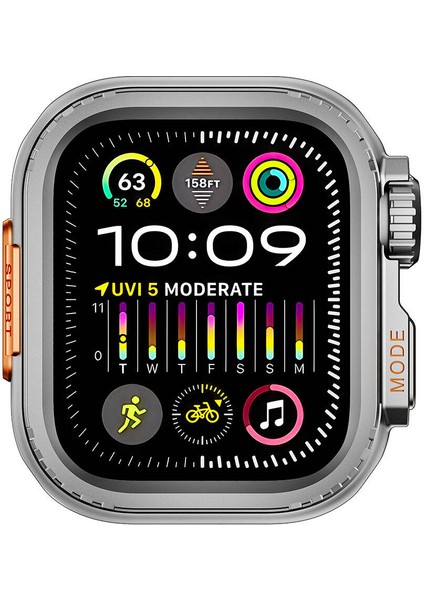 Apple Watch 7 45MM To Apple Watch Ultra 49MM Uyumlu Kasa Dönüştürücü Zore Watch Gard 33