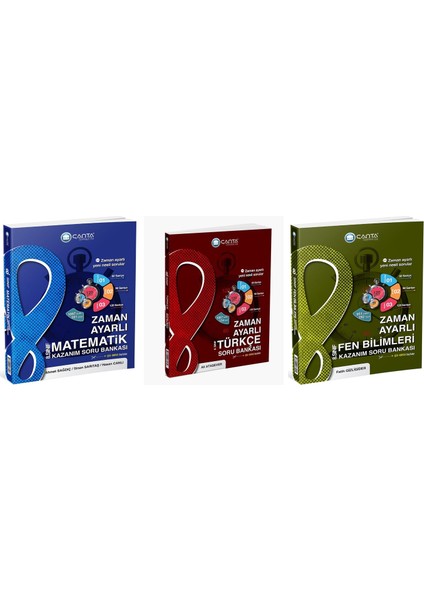 2025 8. Sınıf LGS Matematik - Türkçe - Fen Bilimleri Zaman Ayarlı Kazanım Soru 3'lü Set