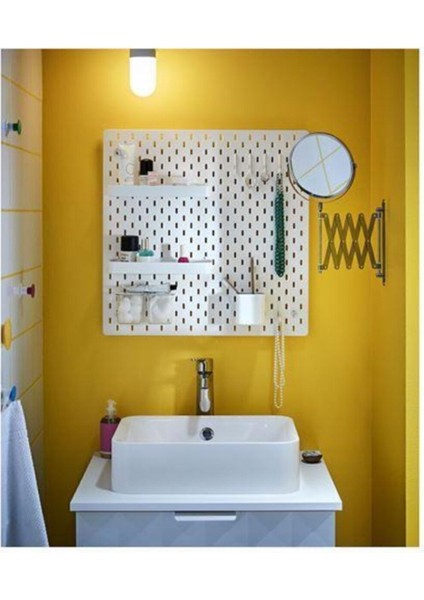 Tekno Trust Beyaz 56 x 56 cm Çok Amaçlı Pano Pegboard