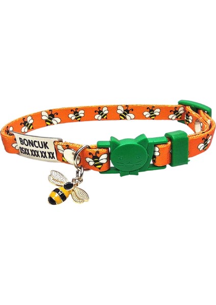 Güvenlik Kilitli Kedi Tasması, Isimli Kedi Tasması, Kedi Isimlik, Kedi Künyesi, Safety Click Tasma, Isme Özel Tasma