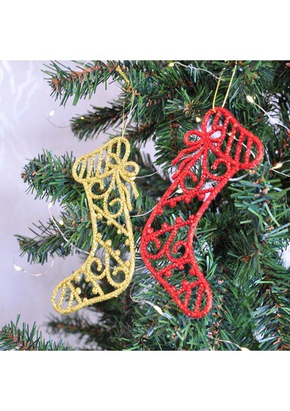 Yılbaşı Ağaç Süsü Simli 2li - 3