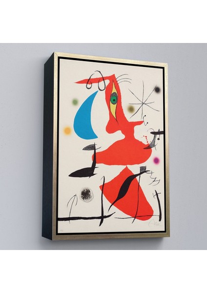 Çerçeveli Joan Miro - Sürreal Soyut TABLO-7365
