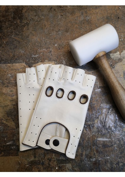 Kesik Parmak Deri Eldiven (Bisiklet-Araba- Motosiklet