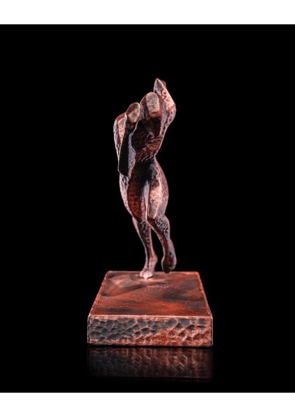Koşucu Heykeli – 16 cm | Bakır Renkli Modern Biblo | Spor Temalı Masaüstü Dekor fırsatları