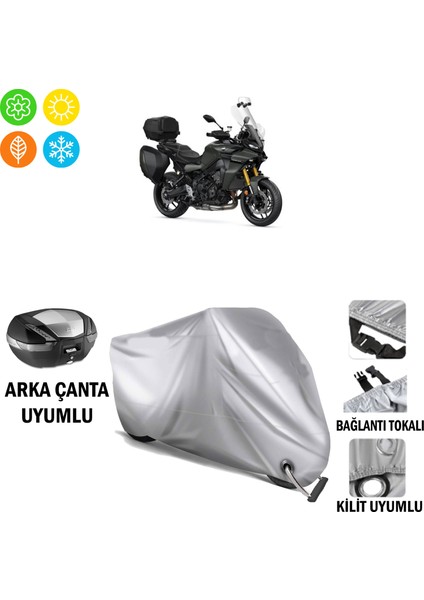 Yamaha Tracer 9 Gt+ Branda Motosiklet Branda Arka Çanta Bağlantı,kilit Uyumlu