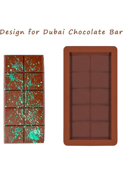Meşhur Dubai Çikolatası Kalıbı Silikon Çikolata Kalıbı Bpa Free Içermez Sağlığa Uygun