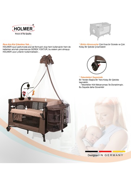 Coolstyle (Anne Yanı -Deluxe Kumaş) Premium Cibinlikli Dönenceli Anne Yanı/oyun Parkı/park Yatak 70X110CM modelleri
