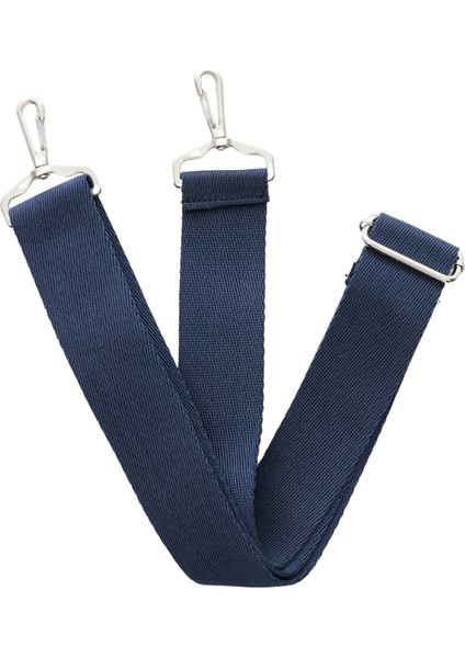 Navy Blue Narrow Woven Adjustable Bag Strap Lacivert Dar Dokuma Ayarlanabilir Çanta Askısı