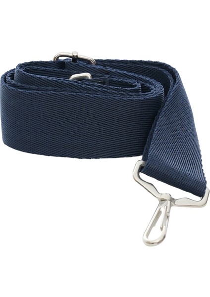 Navy Blue Narrow Woven Adjustable Bag Strap Lacivert Dar Dokuma Ayarlanabilir Çanta Askısı