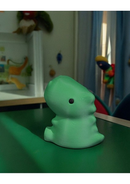 - Yeşil Bebek T-Rex Dinozor Biblo - Sevimli ve Eğlenceli Dekor