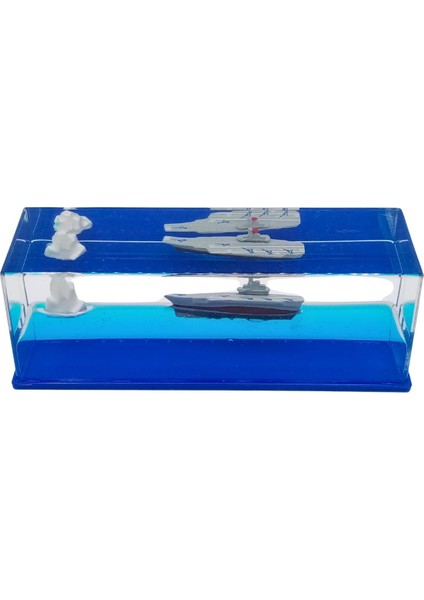 Cam Deniz Içinde Batmayan Uçak Gemisi ve Buzdağı 15 cm fiyatları