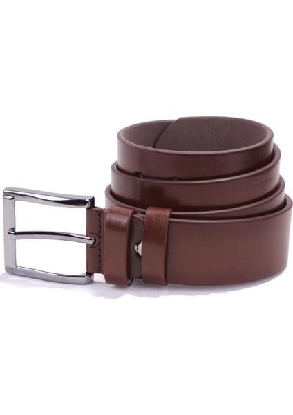 DMK26-456 Taba 4.5 cm Suni Deri Erkek Kemer modelleri