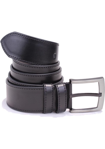 DMK26-459 Siyah 4.5 cm Suni Deri Erkek Kemer fırsatları
