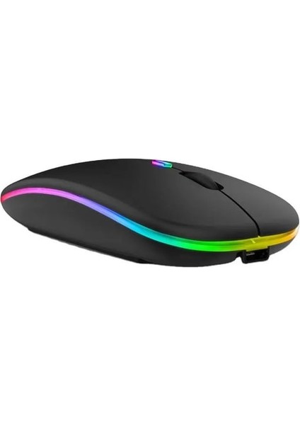 Sr-M1 Wireless Şarjlı Kablosuz Mouse Type-C Rgb