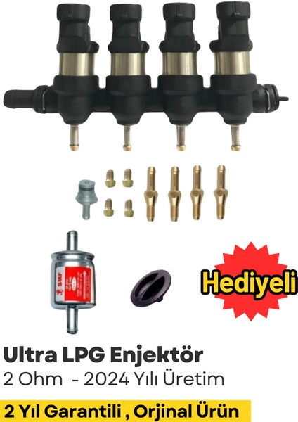 Atiker Gold Uyumlu Ultra Gold Enjektör 4 Silindir 2ohm