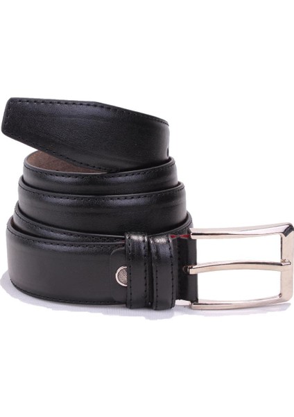DMK26-301 Siyah 3,5 cm Suni Deri Erkek Kemer fırsatları