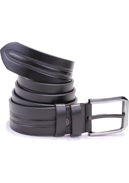 DMK26-457 Siyah 4.5 cm Suni Deri Erkek Kemer fırsatları