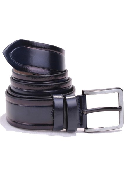 DMK26-454 Lacivert 4.5 cm Suni Deri Erkek Kemer fırsatları