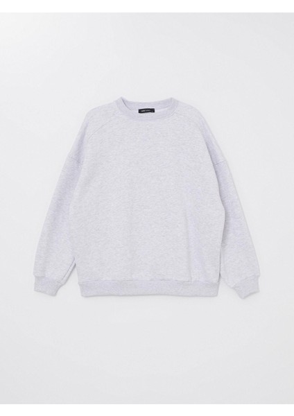 Lcw Vision Bisiklet Yaka Oversize Kadın Kalın Sweatshirt indirimleri