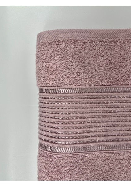Pembe 90X145 cm Banyo Havlusu % Pamuk Yumuşak ve Hızlı Kuruyan Büyük Boy Banyo Plaj Havlusu