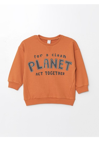 Lcw Kids Bisiklet Yaka Uzun Kollu Erkek Bebek Sweatshirt