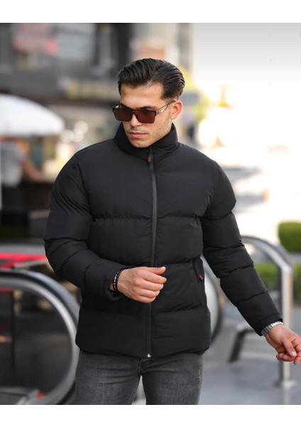 Erkek Su ve Rüzgar Geçirmez Siyah Mont modelleri