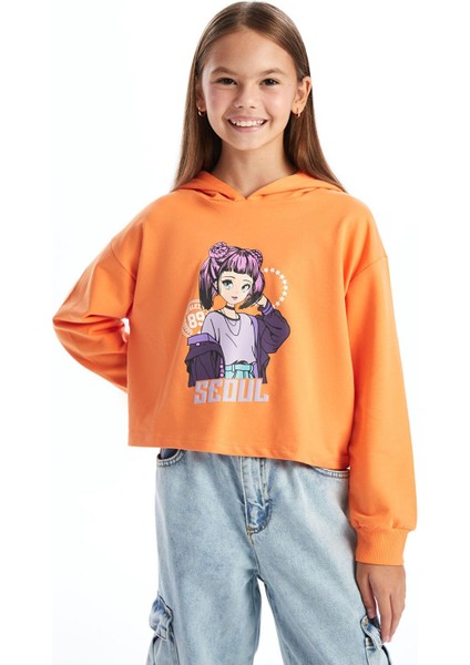 Lcw Kids Kapüşonlu Kız Çocuk Sweatshirt