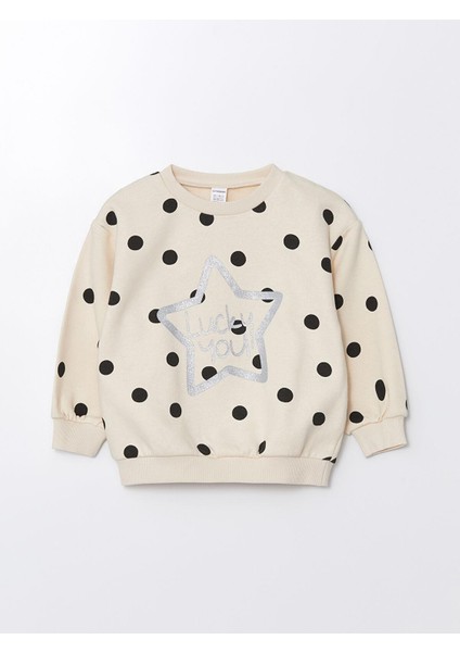 Lcw Kids Bisiklet Yaka Uzun Kollu Baskılı Kız Çocuk Sweatshirt 2'li fiyatları