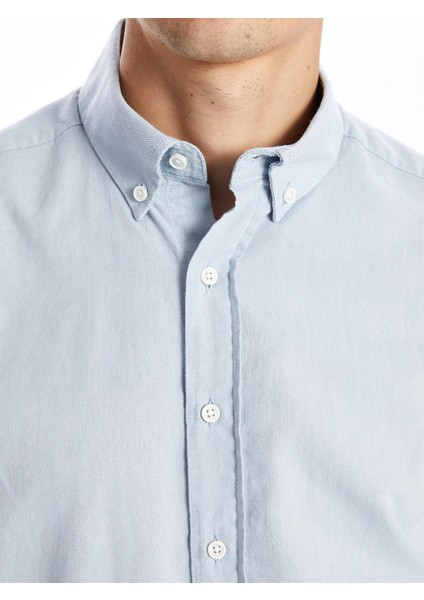 Southblue Slim Fit Uzun Kollu Armürlü Erkek Gömlek modelleri
