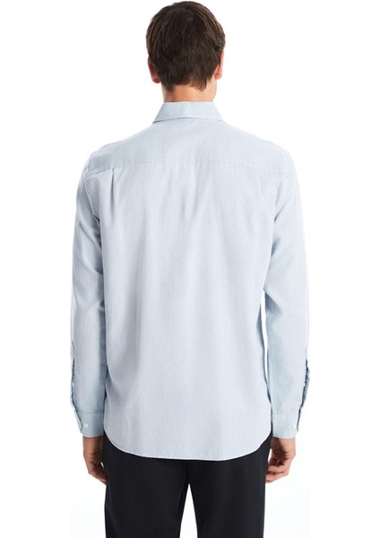 Southblue Slim Fit Uzun Kollu Armürlü Erkek Gömlek fırsatları