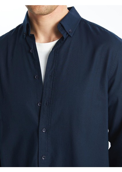 Southblue Slim Fit Uzun Kollu Armürlü Erkek Gömlek modelleri