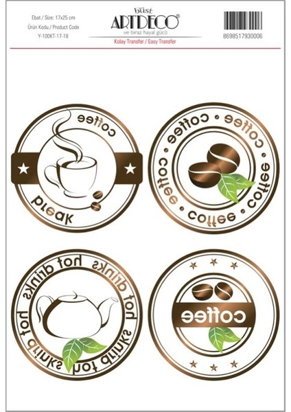 Kolay Transfer 17 x 25 cm Desen No:18