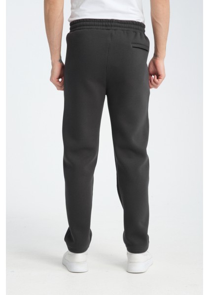 Erkek Füme 3 Iplik Rahat Kesim Düz Paça Kışlık Eşofman Altı fırsatları