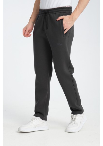 Erkek Füme 3 Iplik Rahat Kesim Düz Paça Kışlık Eşofman Altı indirimleri