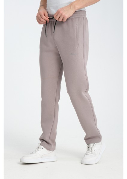 Erkek Gri 3 Iplik Rahat Kesim Düz Paça Kışlık Eşofman Altı indirimleri