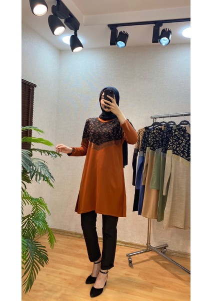 Leopar Desenli Tunik