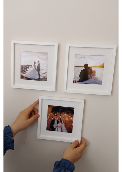 20 x 20 cm Sök-Tak Kare Çerçeve! Beyaz fırsatları