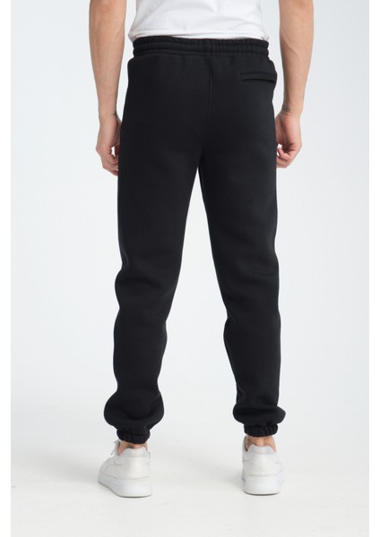 Erkek Lacivert 3 Iplik Rahat Kesim Paça Lastikli Kışlık Eşofman Altı fırsatları