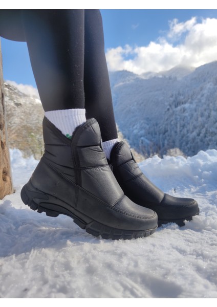 Çiğdem Kar Botu Kar 1 Unisex - Siyah - 38 - ST01228-SİYAH-38