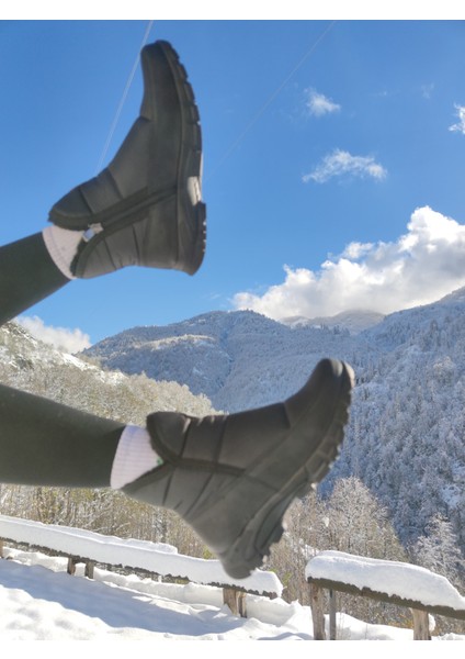 Çiğdem Kar Botu Kar 1 Unisex - Siyah - 38 - ST01228-SİYAH-38