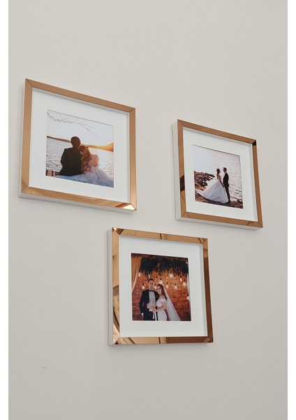20 x 20 cm Sök-Tak Kare Çerçeve! Beyaz-Bronz fiyatları