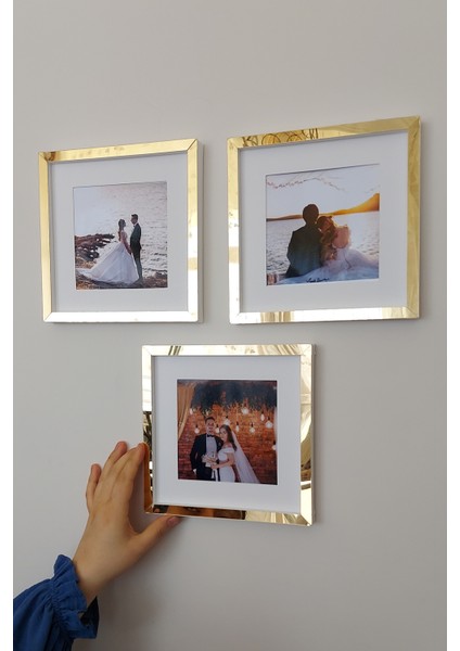 20 x 20 cm Sök-Tak Kare Çerçeve! Beyaz-Gold fiyatları