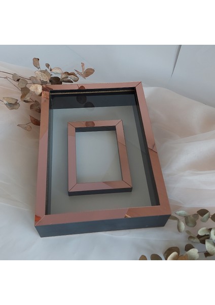 25 x 35 cm Yarı Kaplama Siyah-Rose Anı Çerçevesi! Yeni Moda Çiçek Anı Çerçevesi! fiyatları