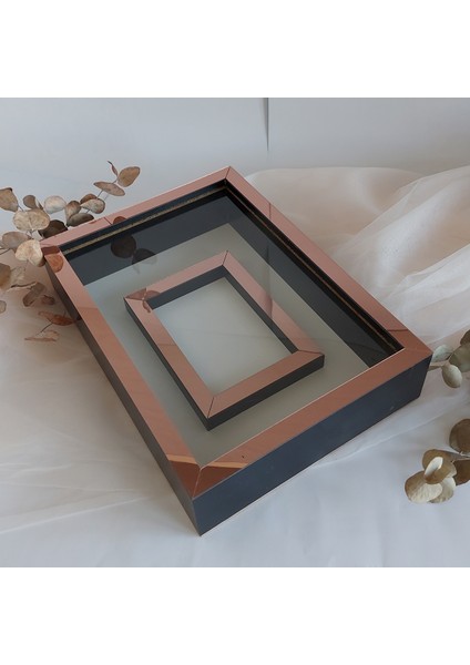 25 x 35 cm Yarı Kaplama Siyah-Rose Anı Çerçevesi! Yeni Moda Çiçek Anı Çerçevesi! modelleri